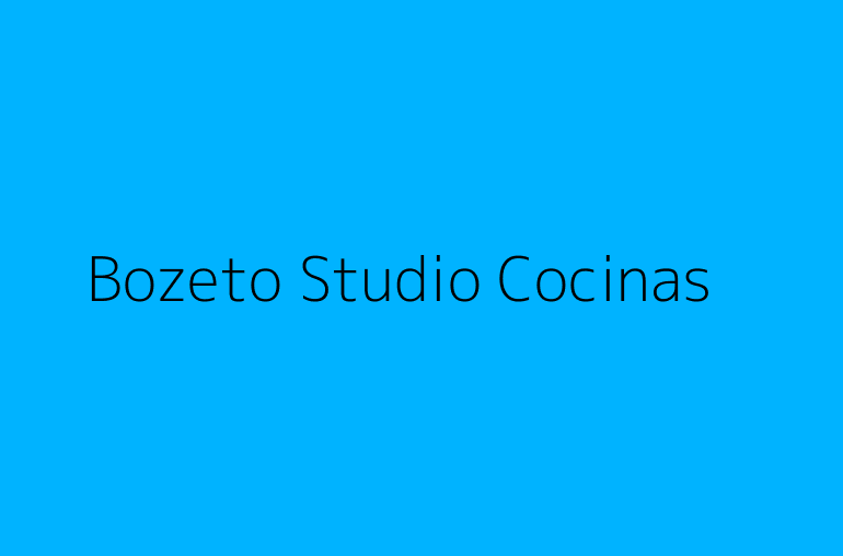 Bozeto Studio Cocinas